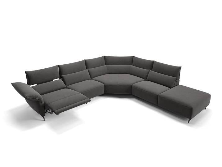 Stoff Wohnlandschaft CUNEO Couchgarnitur