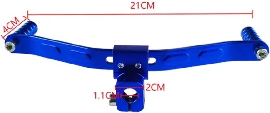 INF Motorrad Doppel-Schalthebel BSG-007 – Aluminiumlegierung, leichte Dual-Shift-Lösung für Custom-Motorräder Blau
