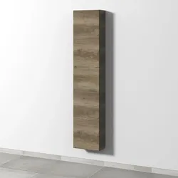 Sanipa 3way Hochschrank mit 1 Tür, Eiche-Nebraska SM16237