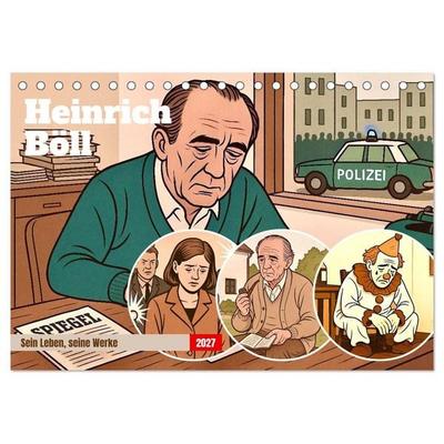 Heinrich Böll (Tischkalender 2027 DIN A5 quer), CALVENDO Monatskalender