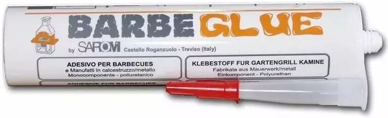 Sarom Fuoco COLLANTE/SILICONE SPECIALE "BARBEGLUE" PER BARBECU