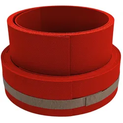 zaun|zu® Sichtschutzstreifen Premium Akzentstreifen Set DUO Rot 2,55m