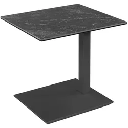 BEISTELLTISCH Chandra 55x47x54 höhenverstellbar Anthrazit/Keramik