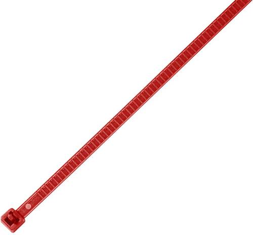 HellermannTyton 115-00003 LR55R-PA66-RD-Q1 Kabelbinder 196mm 4.80mm Rot Lösbar, Hitzestabilisiert 25St.