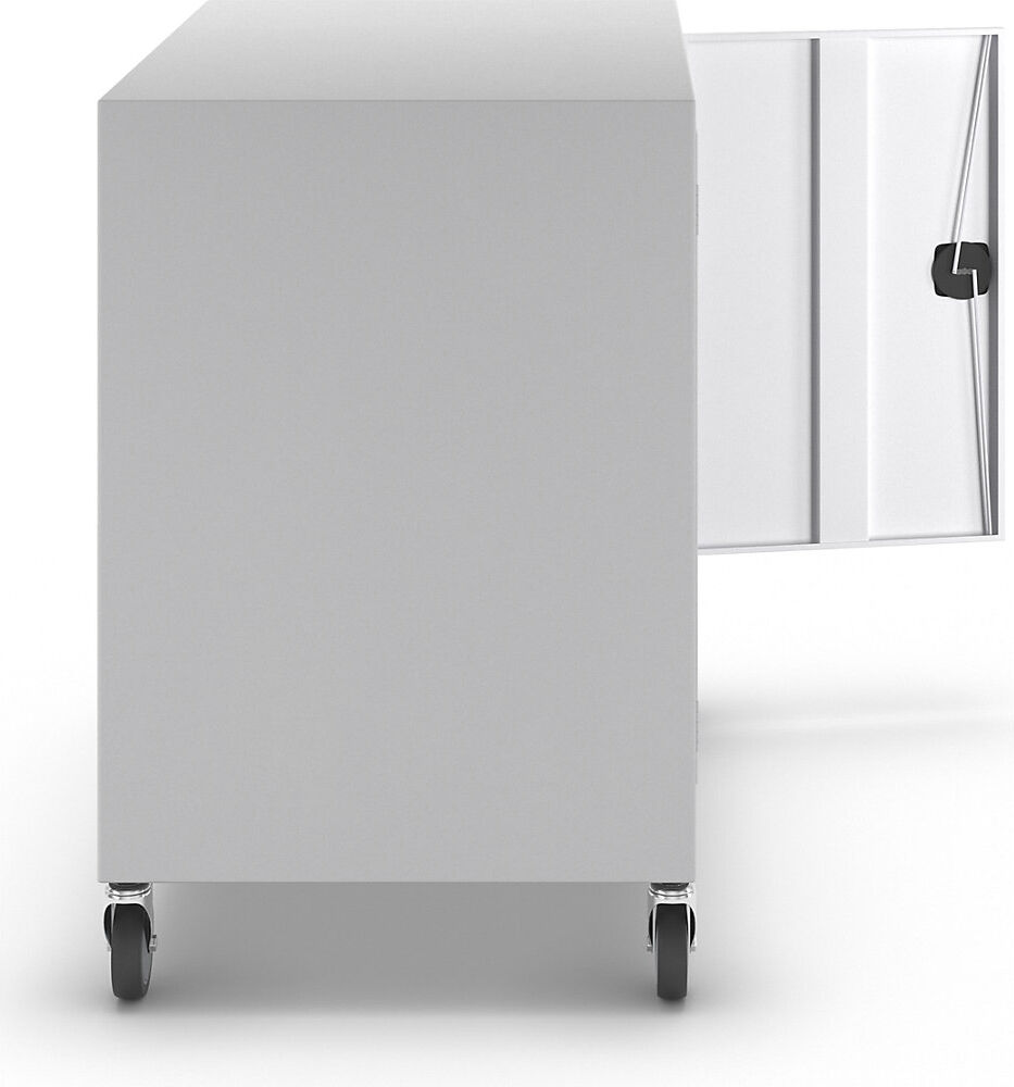 kaiserkraft Fahrschrank, HxBxT 920 x 920 x 610 mm, lichtgrau RAL 7035
