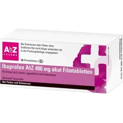 IBUPROFEN AbZ 400 mg akut Filmtabletten 50 St