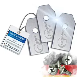 Genisys Ersatz Messer kompatibel mit Redkey MGC Mähroboter Klingen - LongLife Edelstahl - bruchsicher [DIN EN 50636 geprüft], Stück: 30