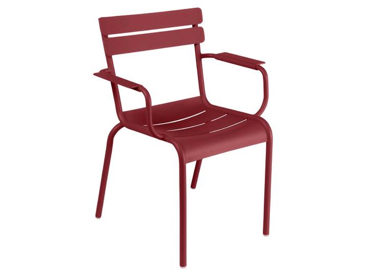 Luxembourg Bridge Sessel, Aluminium, Chili, 49×57×88 cm, Stapelbar