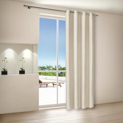 Gardine "Aurora", beige, B:140cm H:245cm, Polyester, HOME LIVING BY GERSTER, Gardinen, Gardine, SB-Ösenschal "Aurora" aus Dekostoff