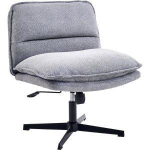 hJh-OFFICE Loungesessel Criss-Cross 20, 670693, dunkelgrau, mit Fußkreuz aus Metall und Stoffbezug