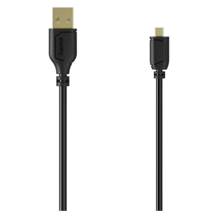Hama USB A - Mini USB B8 (0.75 m, USB 2.0) (00074263)