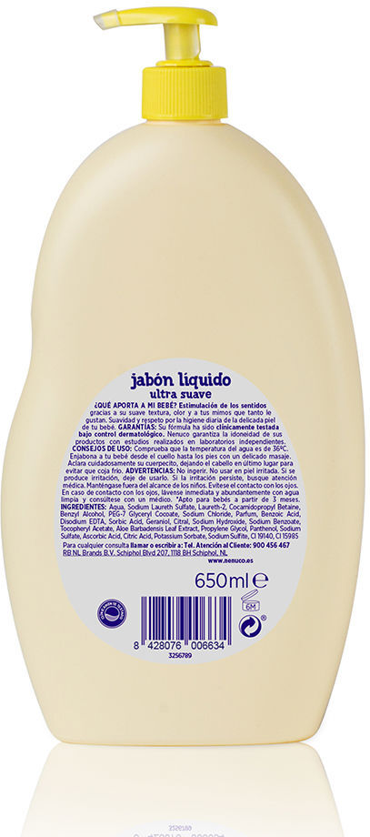 Nenuco Savon Liquide Ultra-doux 650 ml