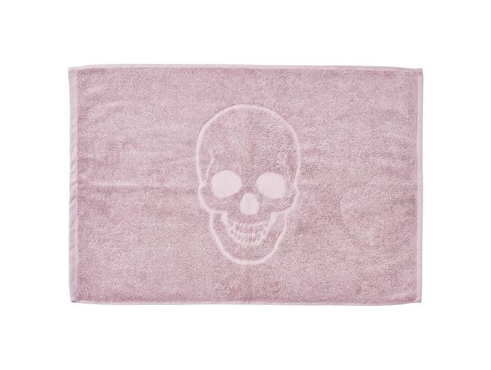 Tapis de bain Style Skull 50 x 1 x 70cm Rose foncé/Rose vieilli