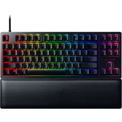 Razer Huntsman V2 TKL Gaming Tastatur (lila Switches) - optische Gaming Tastatur, clicky Purple Switches, Chroma RGB, deutsches Layout (QWERTZ)