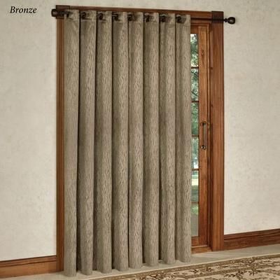 Touch of Class Essential Blackout Grommet Patio Panel, 112 x 96, Bronze