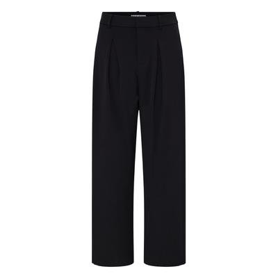 Stoffhose PULZ JEANS "Pulz Jeans Freizeithose LEONORA", Damen, Gr. 36, Normalgrößen, schwarz (schwarz beauty), Hosen Stoffhose