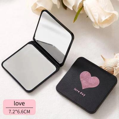 Fusion Finds Compact Makeup Mirror Double Sided Travel Makeup Mirror Portable Pocket Cosmetic Mirror love