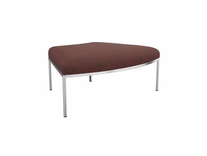 Pouf modulable d'accueil Astro Twist tissu - Rouille