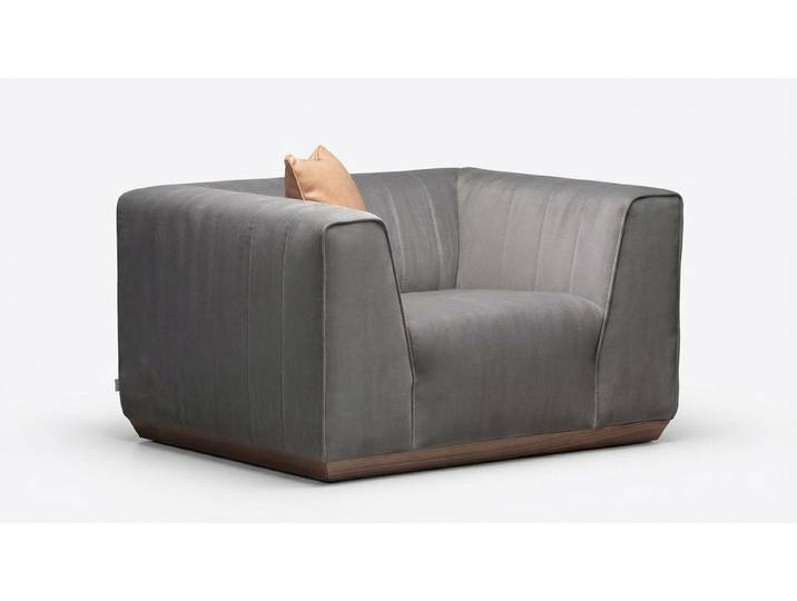 JVmoebel Sofa Weißer Holzsessel mit minimalistischer Linienführung, 1-Teilig 1 Teile, Made in Europe