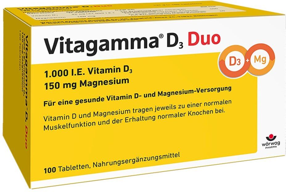 Vitagamma D3 Duo 1.000 I.e Vitamine d3 150mg Magnes.nem