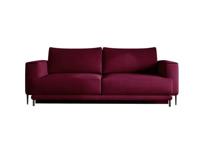 Canapé 3/4 places convertible et espace de rangement - Fushia - en tissu de qualité DANY