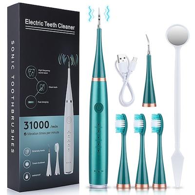 Elektrische Zahnbürste Sonic Zahnhygiene Zähneaufhellungs-Kit Zahnaufheller Zahnsteinentferner Werkzeuge Reiniger Flecken Mundpflege Valentinstagsgeschenk