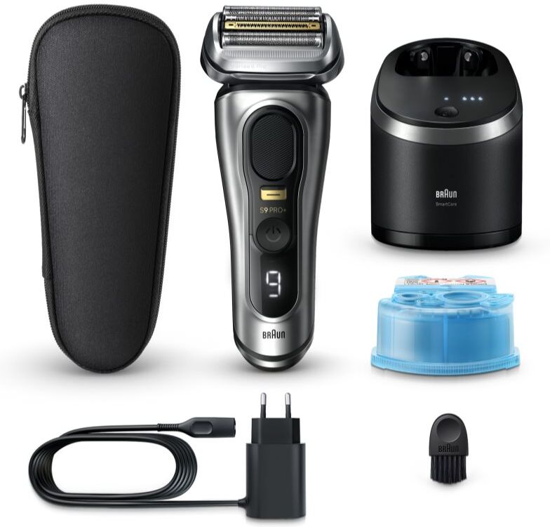 Braun Series 9 PRO+ 9567cc rasoir électrique avec station de nettoyage et de recharge Silver 1 pcs