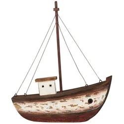 IB Laursen Deko-Schiff aus Holz Nautico, 31 x 9.2 x 37 cm