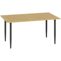 GARTENTISCH rechteckig 150/90/73 cm Braun