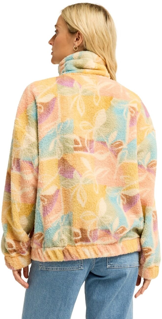 Fleecejacke BILLABONG "First Light", Damen, Gr. S, bunt (weiß cap), Obermaterial: 100% Polyester., Jacken Fleecejacke