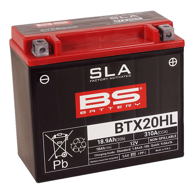 Batterie BS Battery BTX20HL 12V 18,9Ah SLA activée usine
