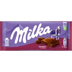 Milka Tafelschokolade Zartherb, 90g