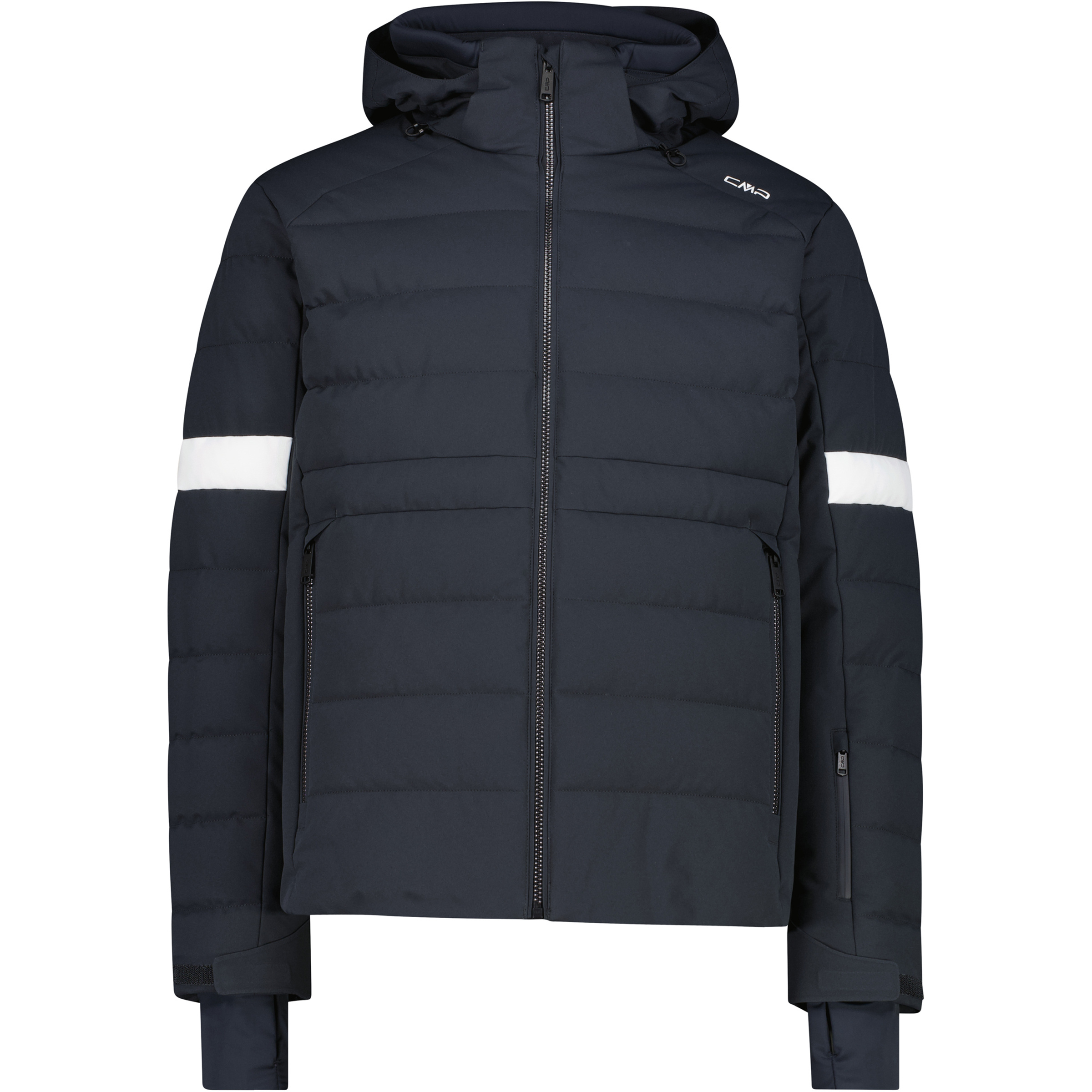 CMP Zip Herren Kunstfaserjacke grau Größe L Skifahren Elastisch