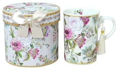 STP Goods Dream Garden Bone China Tea/Coffee Mug in Gift Box