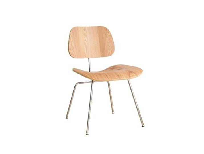 Xumh2024-3 Küchenstuhl Esszimmerstuhl aus Holz, Wohnzimmer-Esszimmermöbel, Stuhl ohne Armlehne, moderner, einfacher Freizeitstuhl(Wood Color)