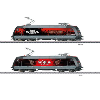 Elektrolokomotive MÄRKLIN "Elektrolokomotive Baureihe 101 WOA - 39476", schwarz-weiß (schwarz), Modelleisenbahn-Fahrzeuge, Kinder, Kunststoff, Metall, mit Lichr & Sound