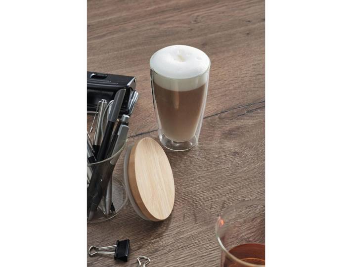 Kaffeegläser-Set Montana Transparent Glas H 15 cm 330 ml 2 Stk - Kaffeegläser-Set