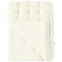 eskimo Webpelz Wohndecke Cloud 150x200 cm | creme - weiß