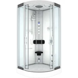 AcquaVapore Duschkabine Komplettdusche Fertigdusche Dusche D46-10T1-EC 90x90 cm mit 2K Scheiben Versiegelung