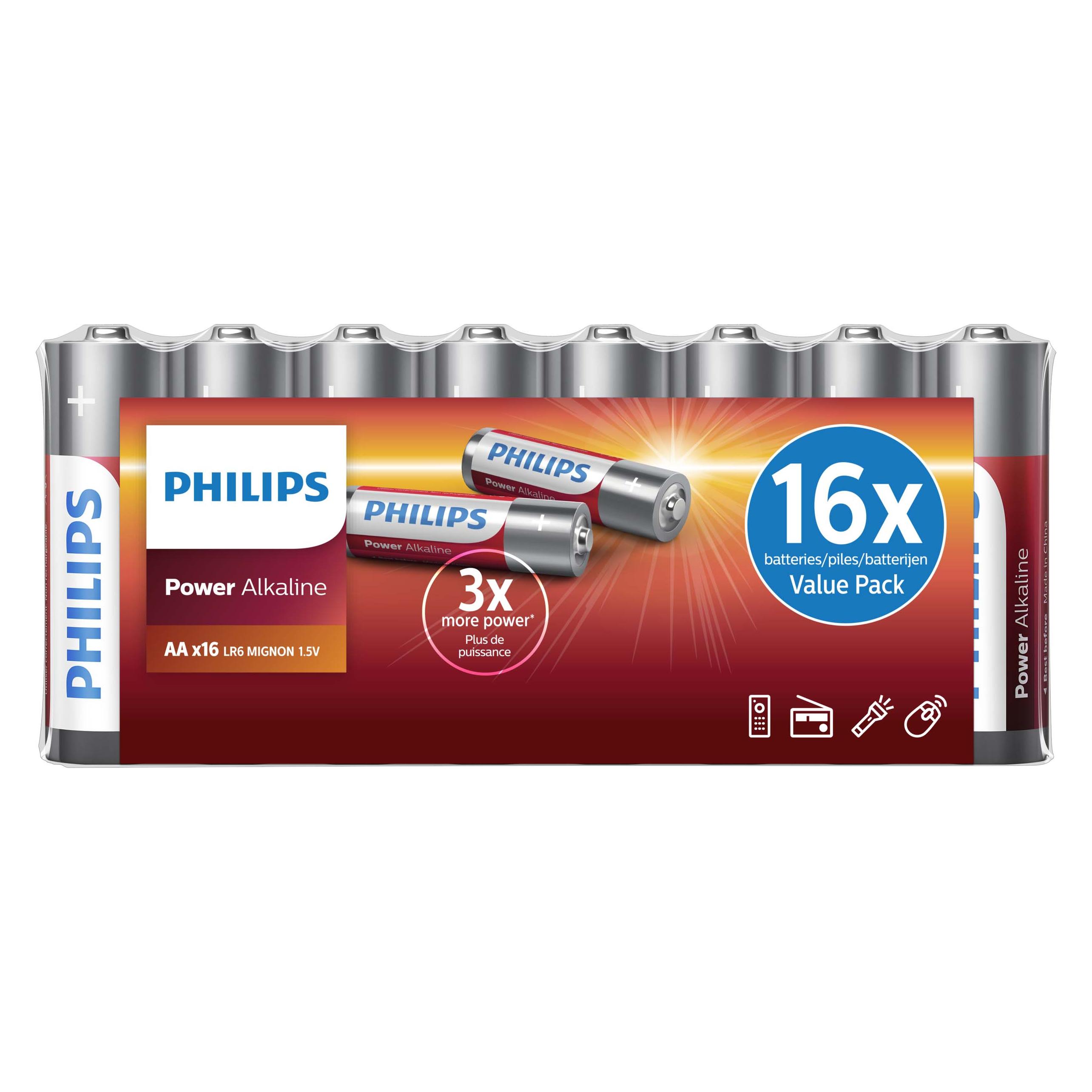 Philips Power Alkaline LR6 (AA) (16 Stk., AA) (LR6P16F)