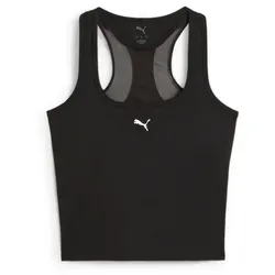 PUMA Cloudspun Mesh 2in1 Tanktop Damen 01 - PUMA black L