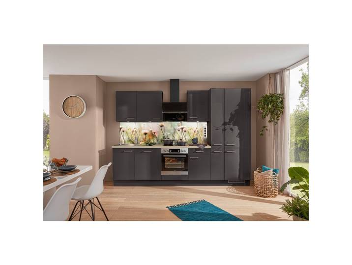 Küchenblock IP4050 in Grafit Hochglanz