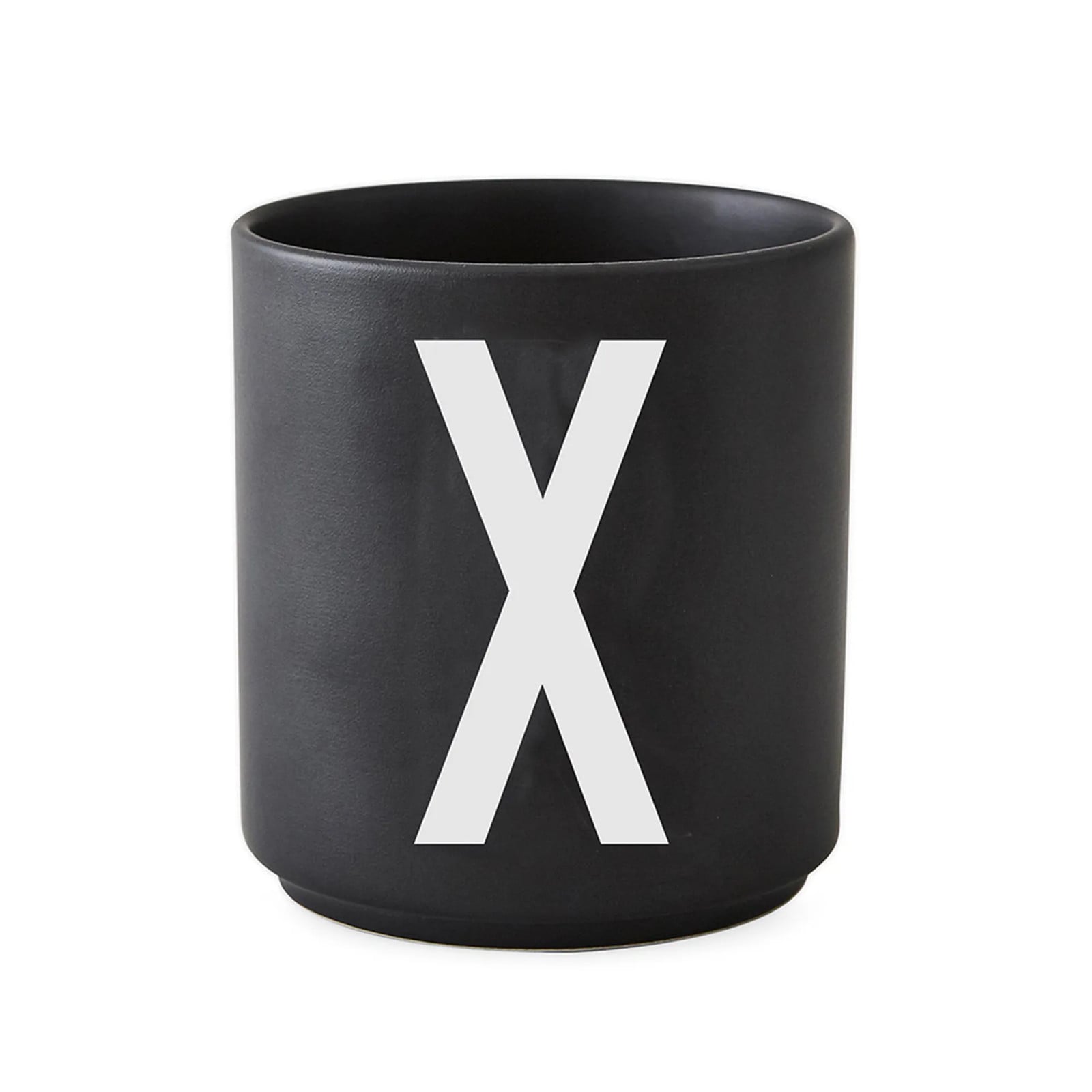 Design Letters keramische beker zwart