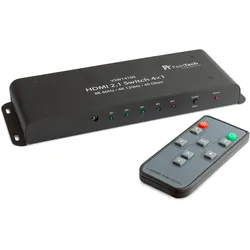 FeinTech VSW14100 HDMI 2.1 Switch 4 In 1 Out Auto-Switching, Switch Box