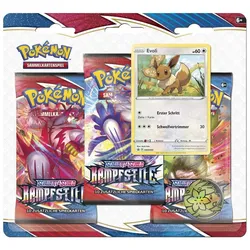 Pokemon Schwert & Schild: Kampfstile - 3 Booster Packs, sortiert