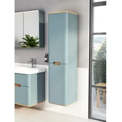 VitrA Sento Hochschrank 65910 40x35x157,5cm, Türanschlag links, fjordgrün matt, Dekor