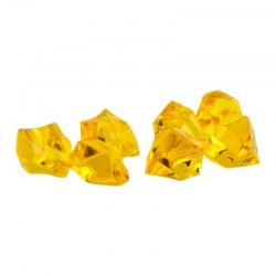Spielsteine Edelstein - Spielstein - Citrin - Kunststoff - gelb - ca. 13 mm 247106