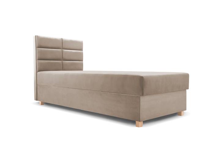 Polsterbett 80x200 PIANO I Beige (Bluevelvet 40)