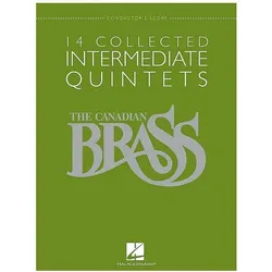 14 Collected Intermediate Quintets: Brass Quintet Conductor/'s Score, Fachbücher