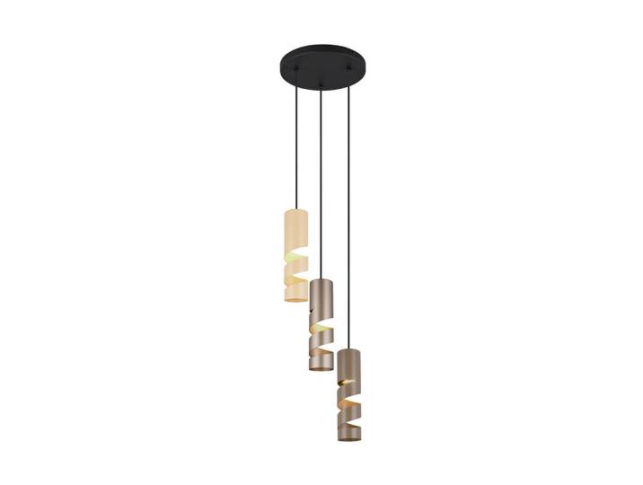 Trio Leuchten Hängeleuchte, Braun, Mehrfarbig, Taupe, Beige, Metall, 150 cm, Lampen & Leuchten, Innenbeleuchtung, Hängeleuchten, Pendelleuchten